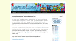 Desktop Screenshot of geburtstag-kostenlos.de